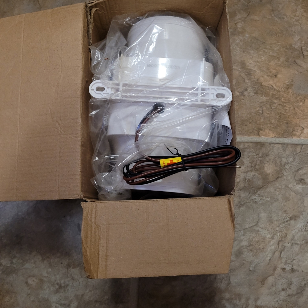 White In-Line Blower - Picture 2 of 2